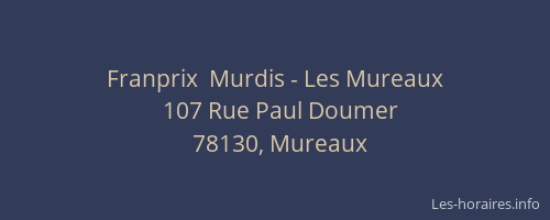 Franprix  Murdis - Les Mureaux