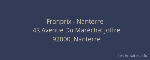 Franprix - Nanterre