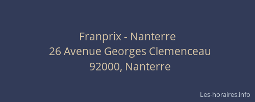 Franprix - Nanterre