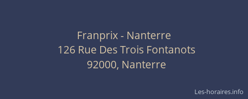 Franprix - Nanterre