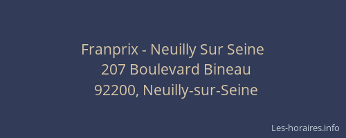 Franprix - Neuilly Sur Seine