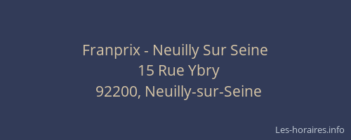 Franprix - Neuilly Sur Seine