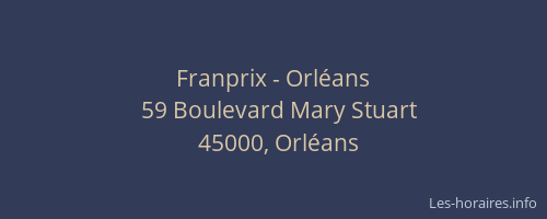 Franprix - Orléans