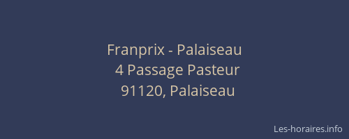 Franprix - Palaiseau