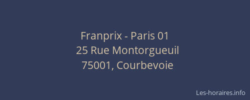 Franprix - Paris 01