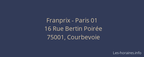 Franprix - Paris 01
