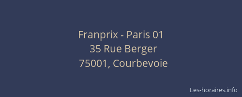 Franprix - Paris 01