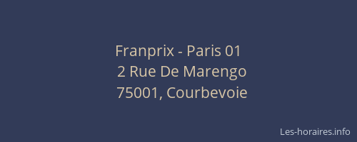 Franprix - Paris 01