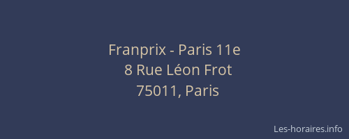 Franprix - Paris 11e