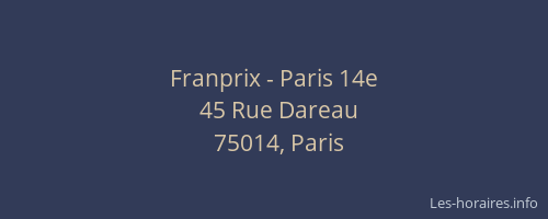 Franprix - Paris 14e