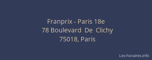Franprix - Paris 18e