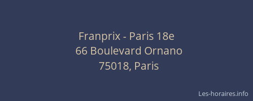Franprix - Paris 18e