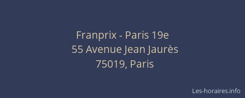 Franprix - Paris 19e