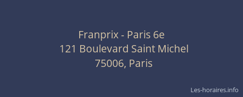 Franprix - Paris 6e