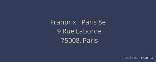 Franprix - Paris 8e