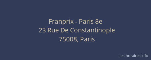 Franprix - Paris 8e