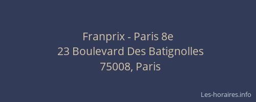 Franprix - Paris 8e
