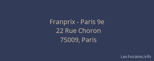 Franprix - Paris 9e
