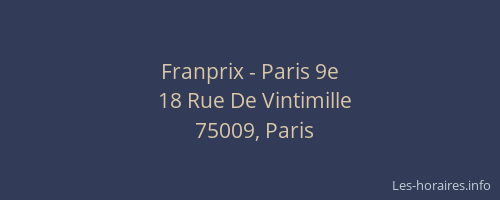 Franprix - Paris 9e