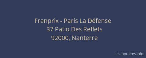 Franprix - Paris La Défense