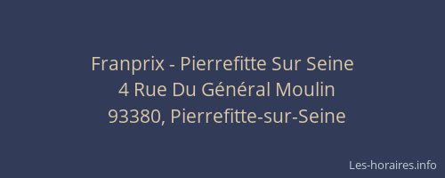 Franprix - Pierrefitte Sur Seine