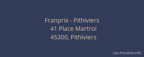 Franprix - Pithiviers
