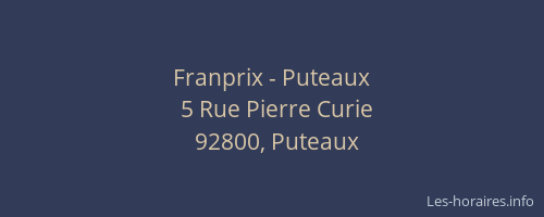 Franprix - Puteaux
