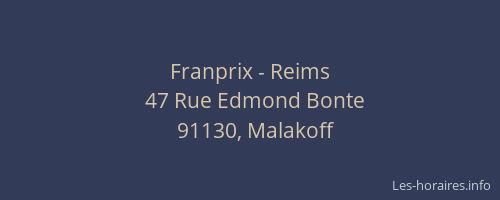 Franprix - Reims
