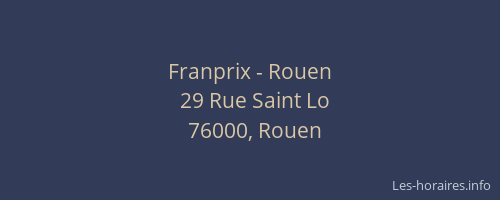 Franprix - Rouen