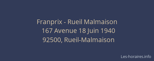 Franprix - Rueil Malmaison