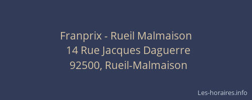 Franprix - Rueil Malmaison