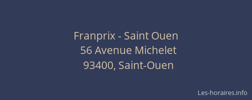 Franprix - Saint Ouen