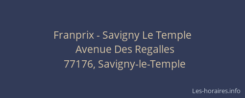 Franprix - Savigny Le Temple