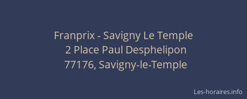 Franprix - Savigny Le Temple