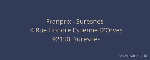 Franprix - Suresnes