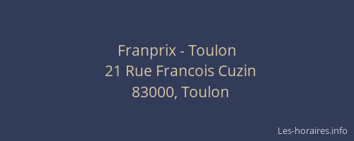 Franprix - Toulon
