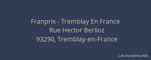 Franprix - Tremblay En France