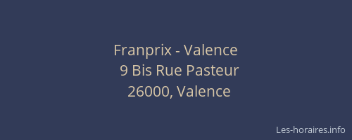 Franprix - Valence