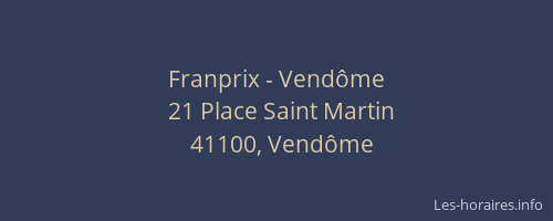 Franprix - Vendôme