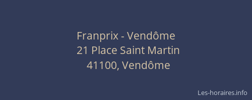 Franprix - Vend&ocirc;me