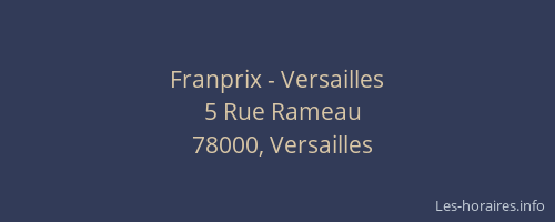 Franprix - Versailles