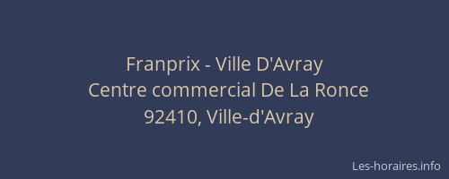 Franprix - Ville D'Avray