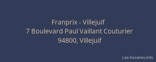 Franprix - Villejuif