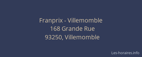 Franprix - Villemomble
