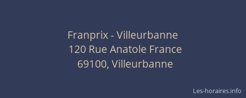 Franprix - Villeurbanne