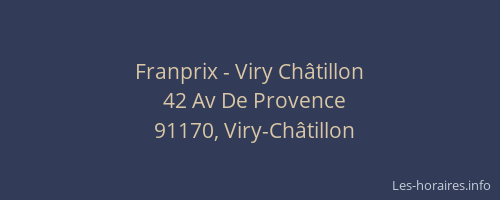 Franprix - Viry Châtillon