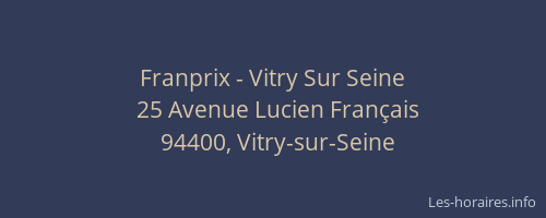 Franprix - Vitry Sur Seine