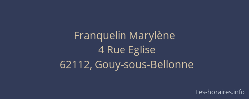 Franquelin Maryl&egrave;ne