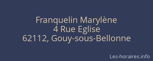 Franquelin Marylène