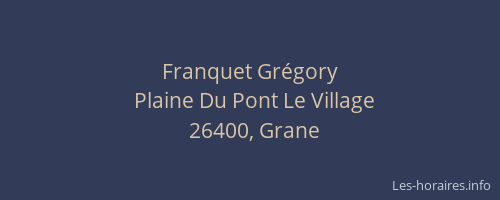 Franquet Gr&eacute;gory